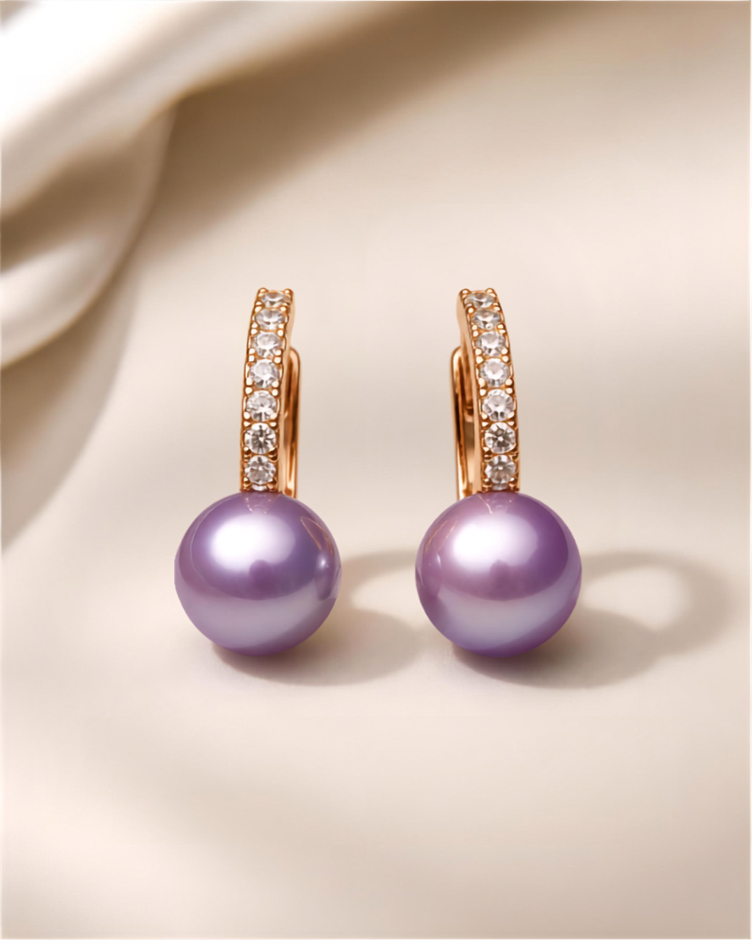 Single Pearl Drop Earrings