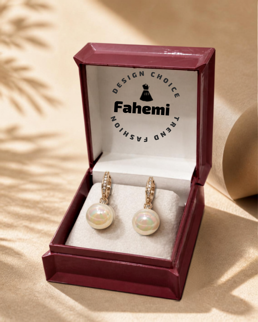 Single Pearl Drop Earrings
